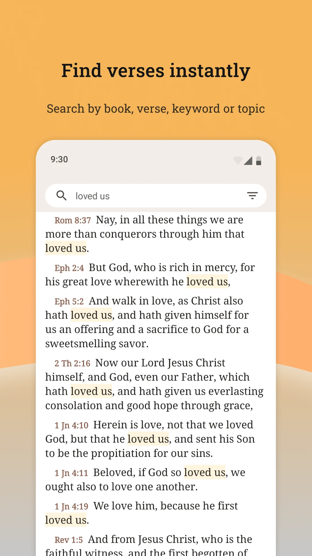 Holy Bible screenshot